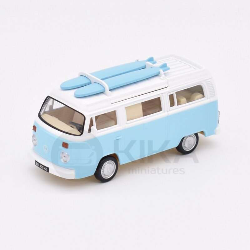 VW Combi T2 B Camper Van Bleu 1973 – Image 2