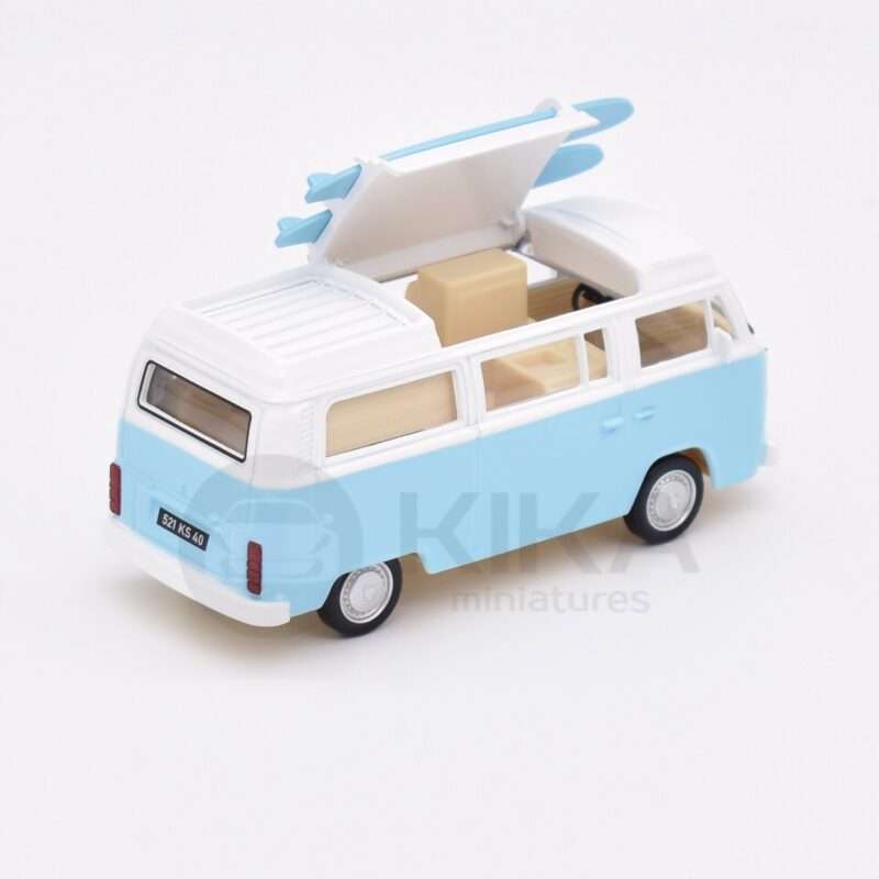 VW Combi T2 B Camper Van Bleu 1973 – Image 3