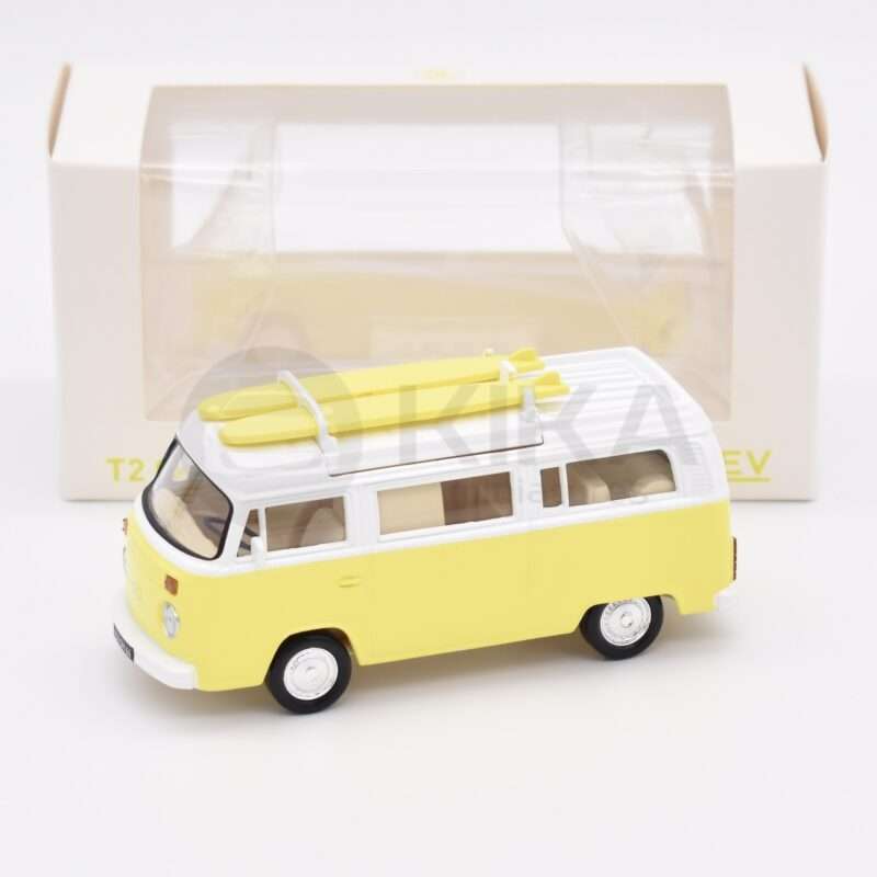 VW Combi T2 B Camper Van Jaune 1973